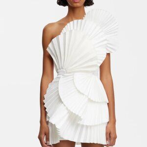Acler | Dresses | Acler White Pleated Abbotsford Mini Dress | Poshmark Acler | Dresses | Acler White Pleated Abbotsford Mini Dress | Poshmark